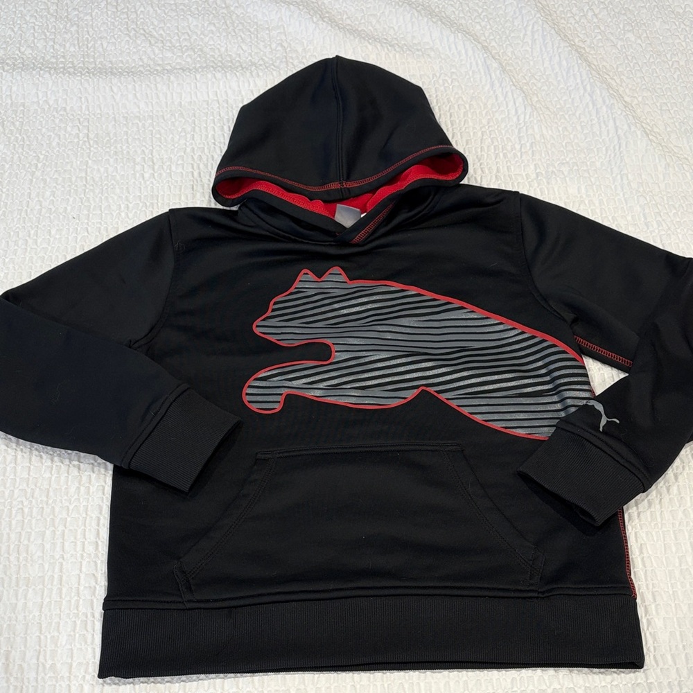 Puma Red and Black Youth Hoodie